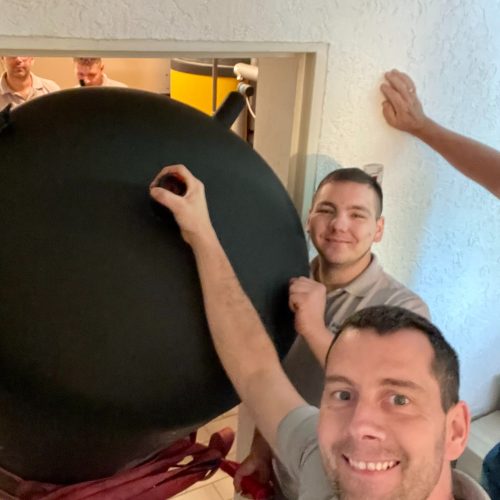 Markus Mack Heizung Sanitär aus Michelbach - Mitarbeiter bei der Arbeit-17